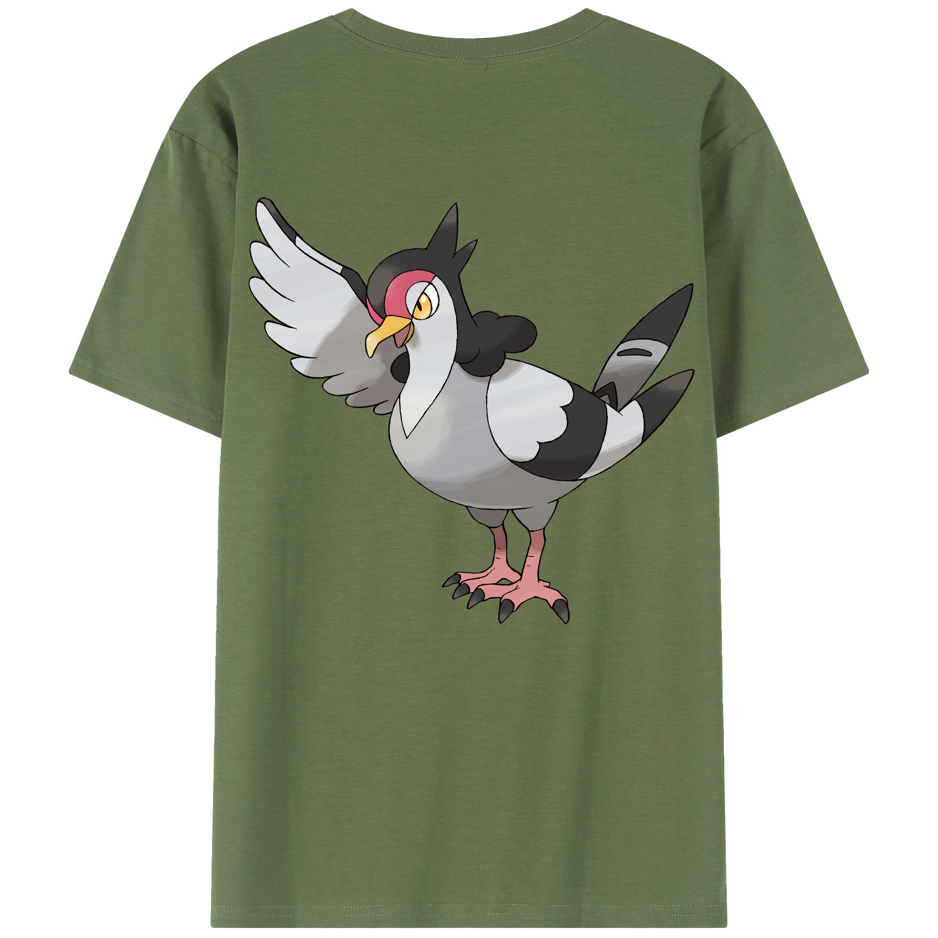（画像用） ポケットモンスター Pokémon 綿100％ メンズ半袖Tシャツ（バックプリント） 通気性